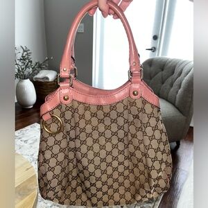 Vintage Gucci Medium GG Canvas Sukey Tote